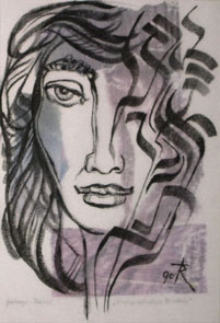 Richard Triebe - Kalligraphisches Bildnis