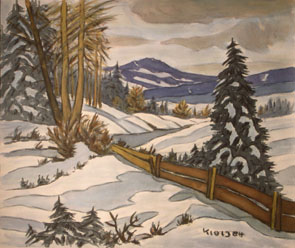 Konrad Klotz - Winterlandschaft im Bayerischen Wald