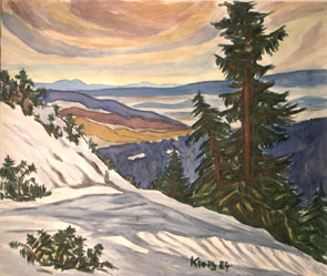 Konrad Klotz - Winterlandschaft im Bayerischen Wald