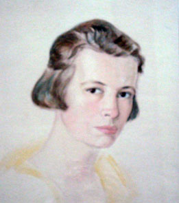 Reinhold Koeppel Kohle, Pastell, Aquarell,Oel - Portrait Hanne Koeppel